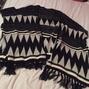 Oversized poncho